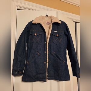 🤠 Sherpa Lined Vintage Wrangler Denim Jacket